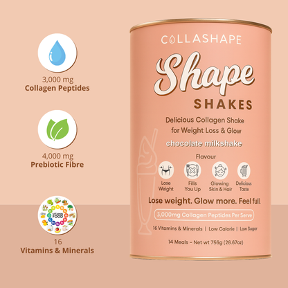 Chocolate Milkshake Collagen - Lose Weight & Glow